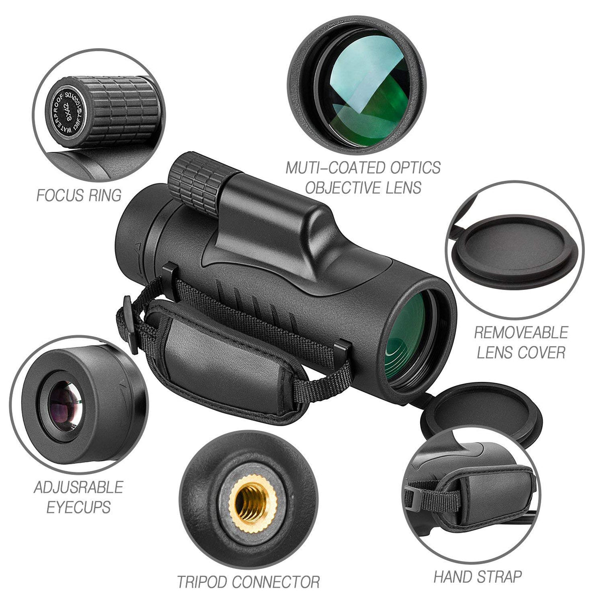 Monocular Telescope High Power 8x42 Monoculars Scope Compact - FEEMIC Official Imagery - 3