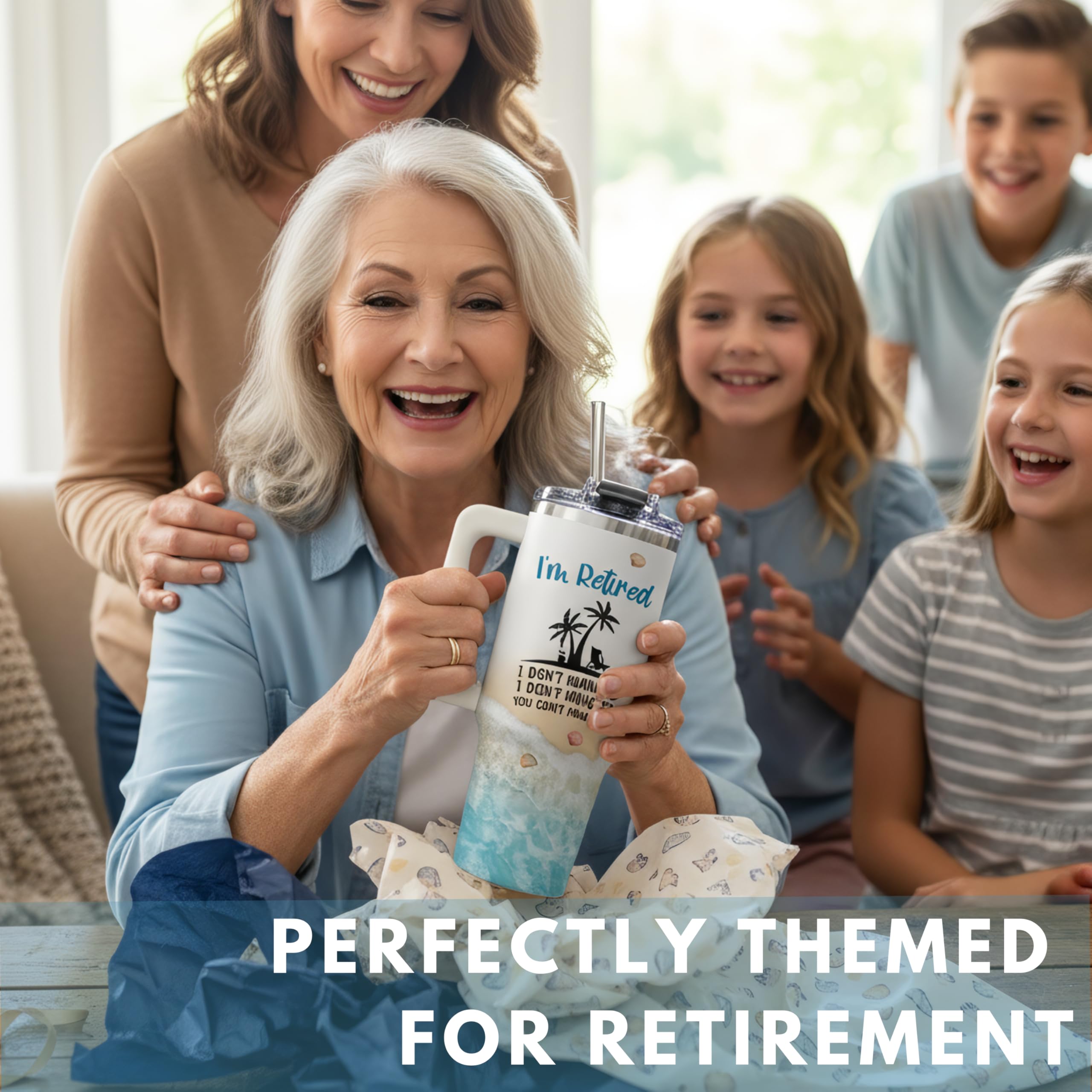 I'm Retired Tumbler 40oz – Funny Retirement Gift