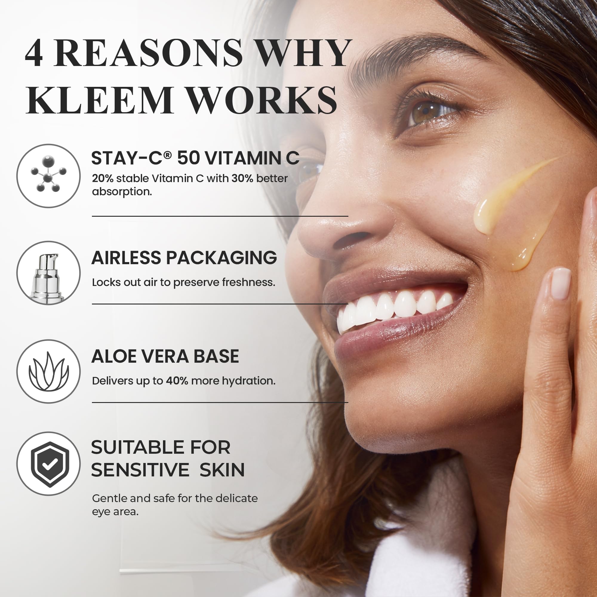 Kleem Organics Kleem Vitamin C Serum for Face - Anti Aging & Brightening - Kleem Organics Official Product View 7