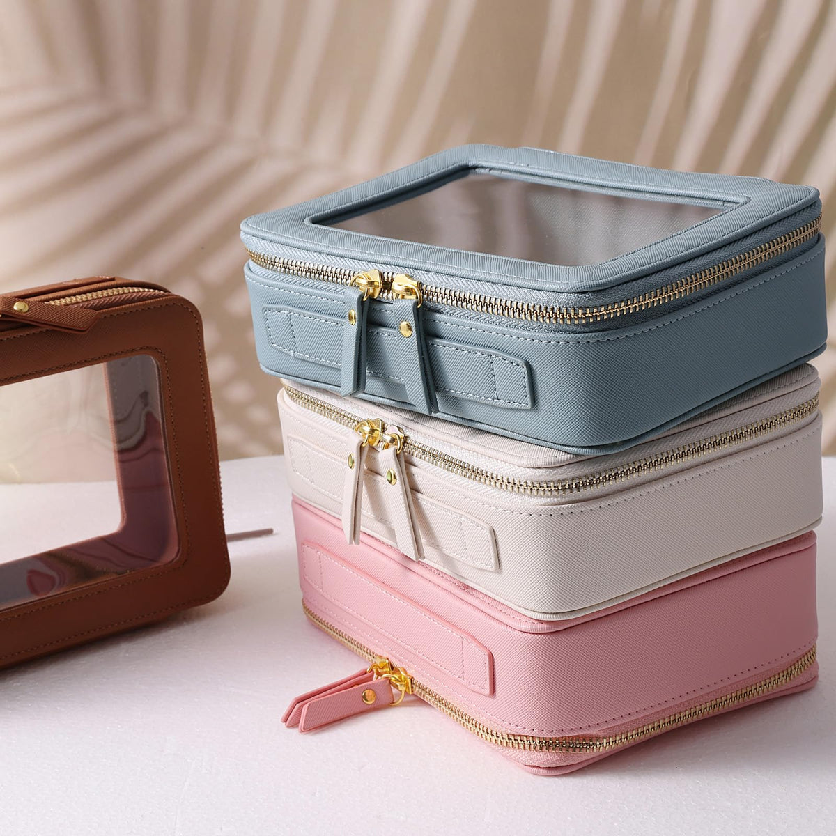 SANHECUN Toiletry bag waterproof cosmetic organizer with - SANHECUN Official Imagery - 7
