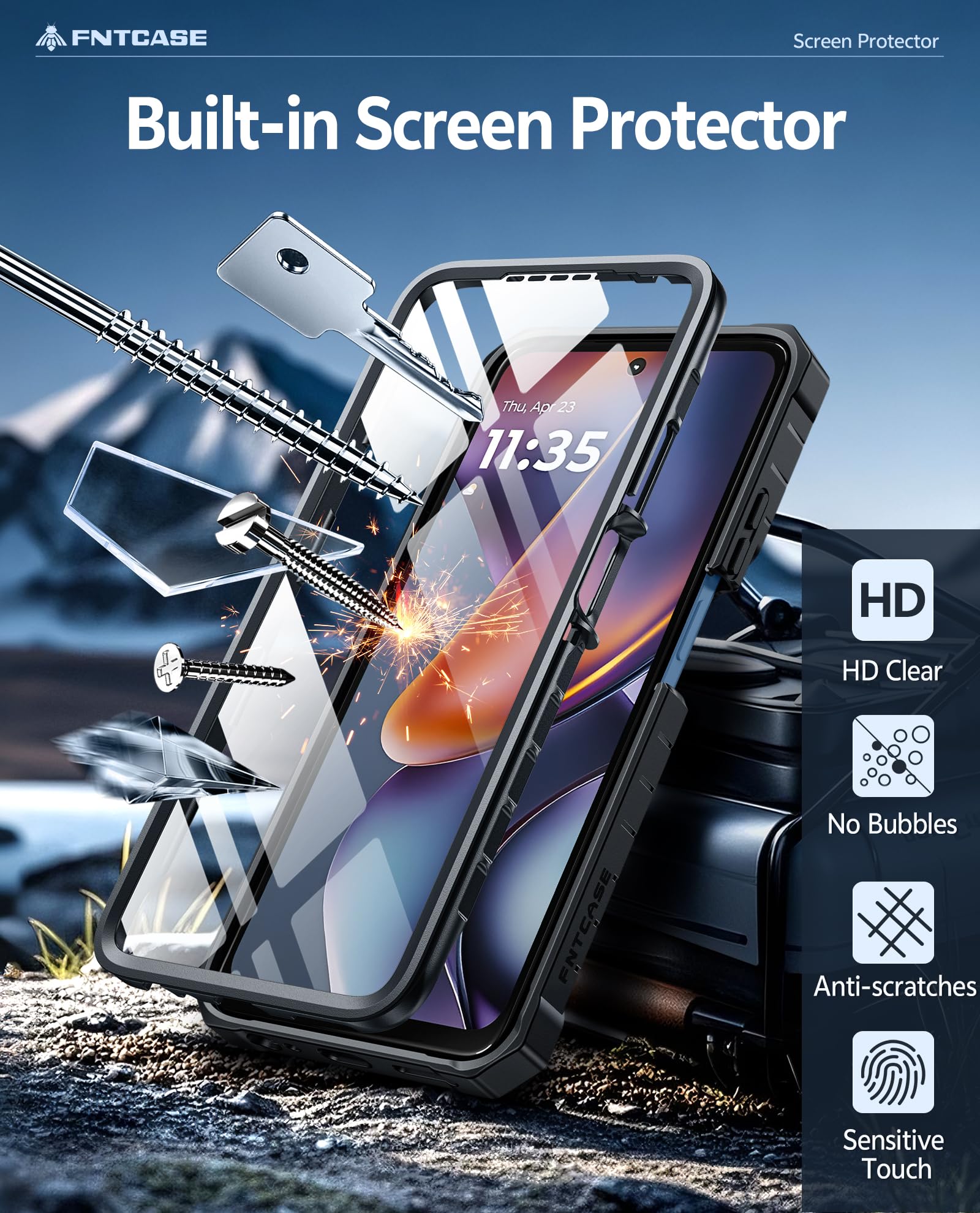 FNTCASE for Moto G 2026 Phone Case, G 2025 Case, Motorola G Pl... - FNTCASE Official Product View 6