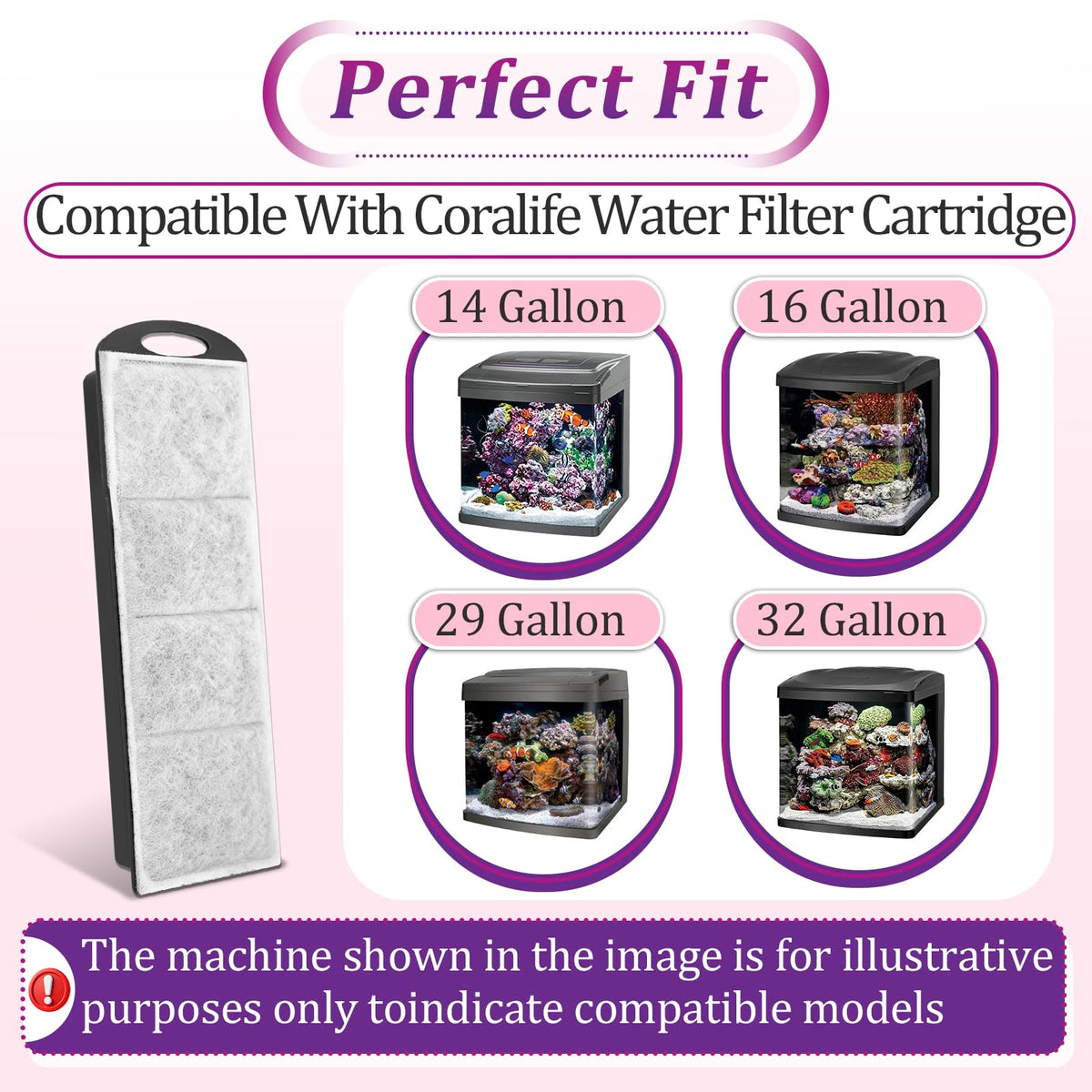 12 PCS Aquarium Cartridges Compatible with Coralife Fish - Bookiq Official Imagery - 5