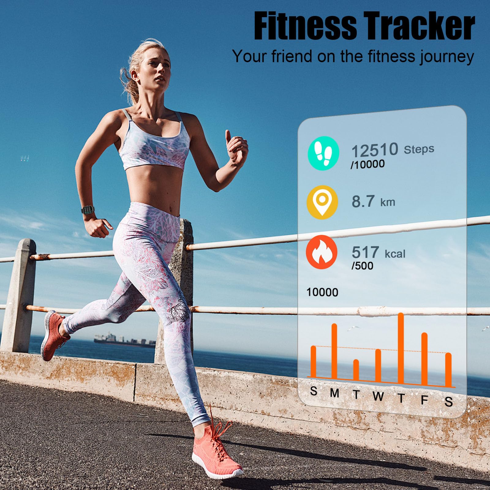 Coucur 2026 Smart Watch for Men Women  , 1.96" HD Fitness Tracker Runn - View 3