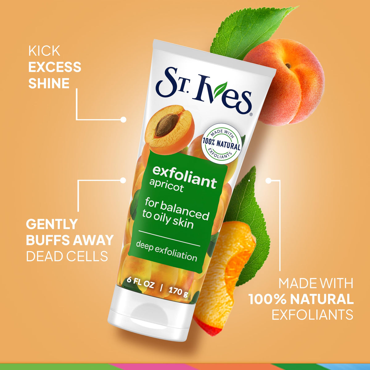 St Ives Fresh Skin Apricot Face Scrub Deep Exfoliator Skin - St. Ives Official Imagery - 5