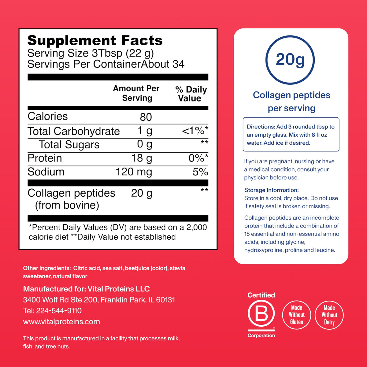 Vital Proteins Collagen Peptides Powder - Vital Proteins Official Imagery - 3