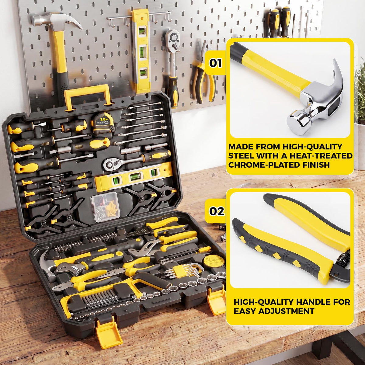 155PCS Household Tool Set with Toolbox Ratcheting - KELIN Official Imagery - 4
