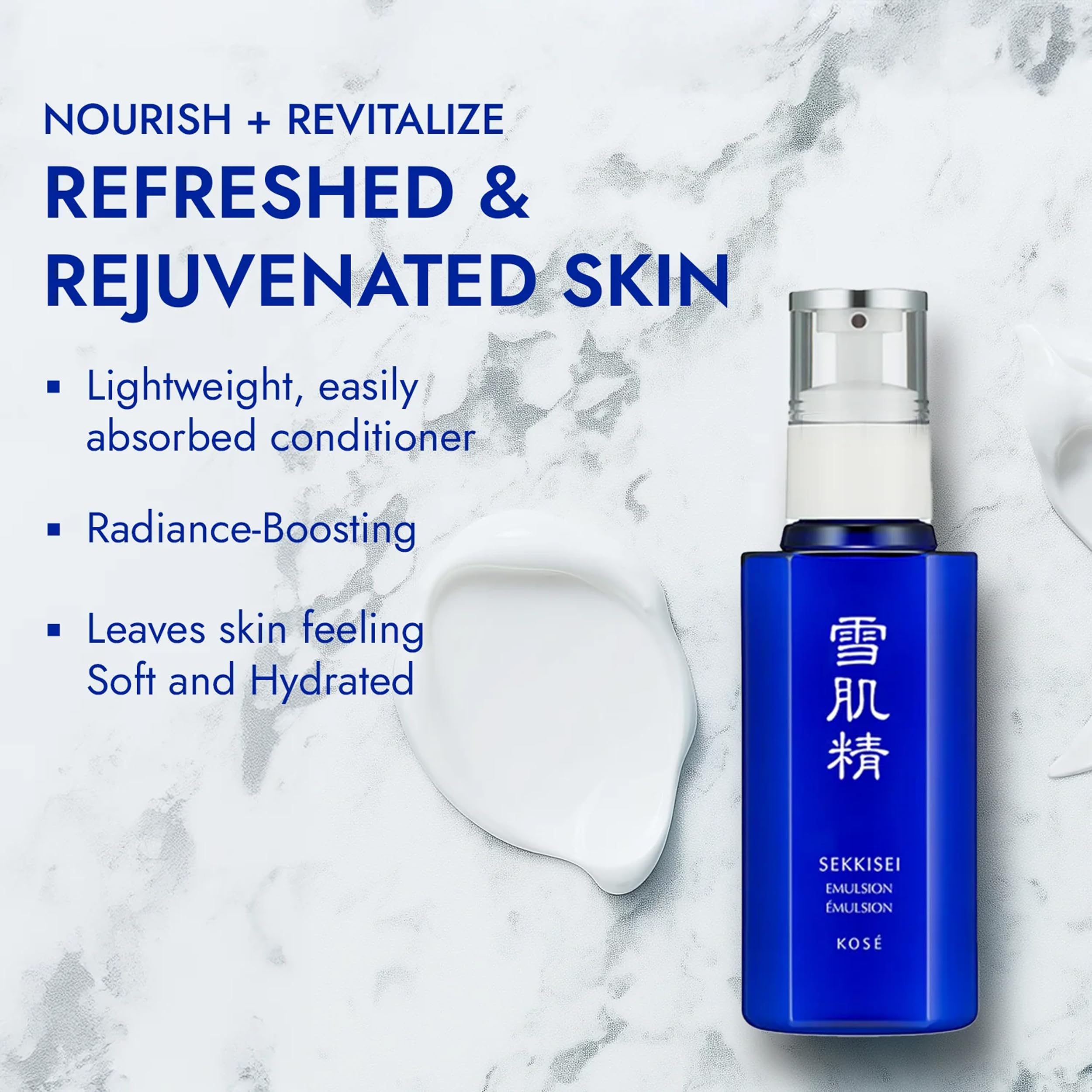 SEKKISEI Emulsion Hydrating Face Moisturizer, Vitamin C Serum, - SEKKISEI