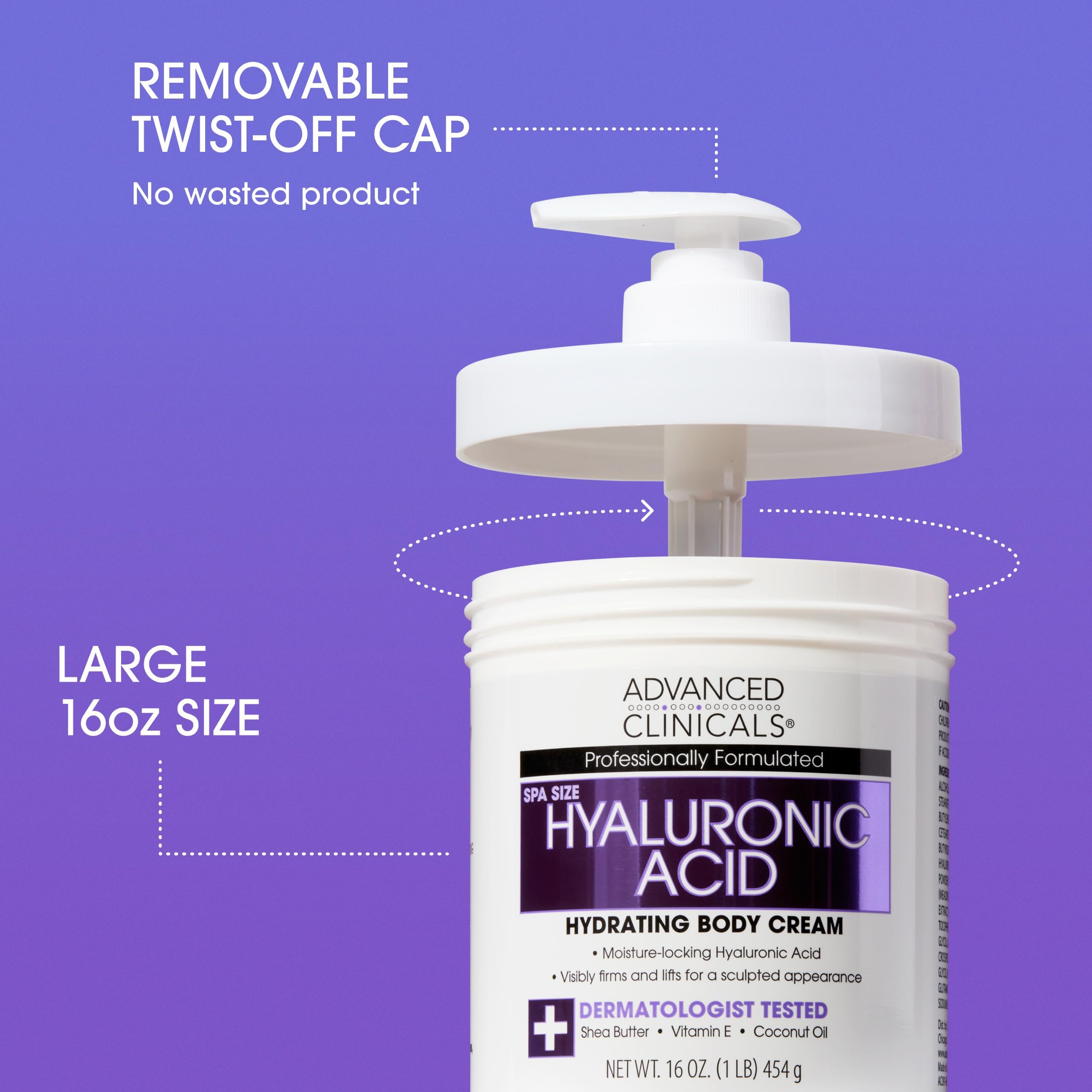 Advanced Clinicals Hyaluronic Acid Moisturizer Body Cream - Advanced Clinicals Official Imagery - 4