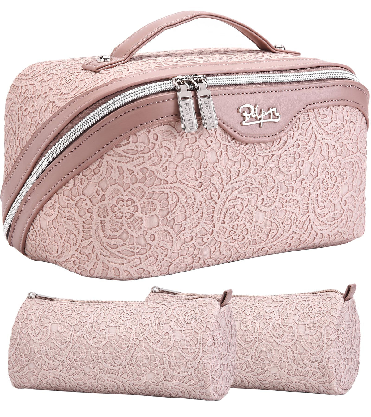 BOYATU Travel Makeup Bags Cosmetic Organizer Bag 3 Set Large - BOYATU Official Imagery - 2