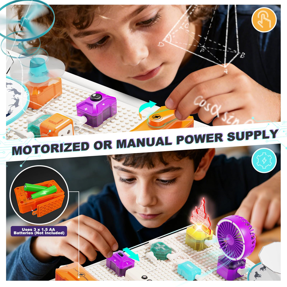 VATOS Science Circuit for Kids Ages 6 12 68PCS Electronics - VATOS Official Imagery - 4