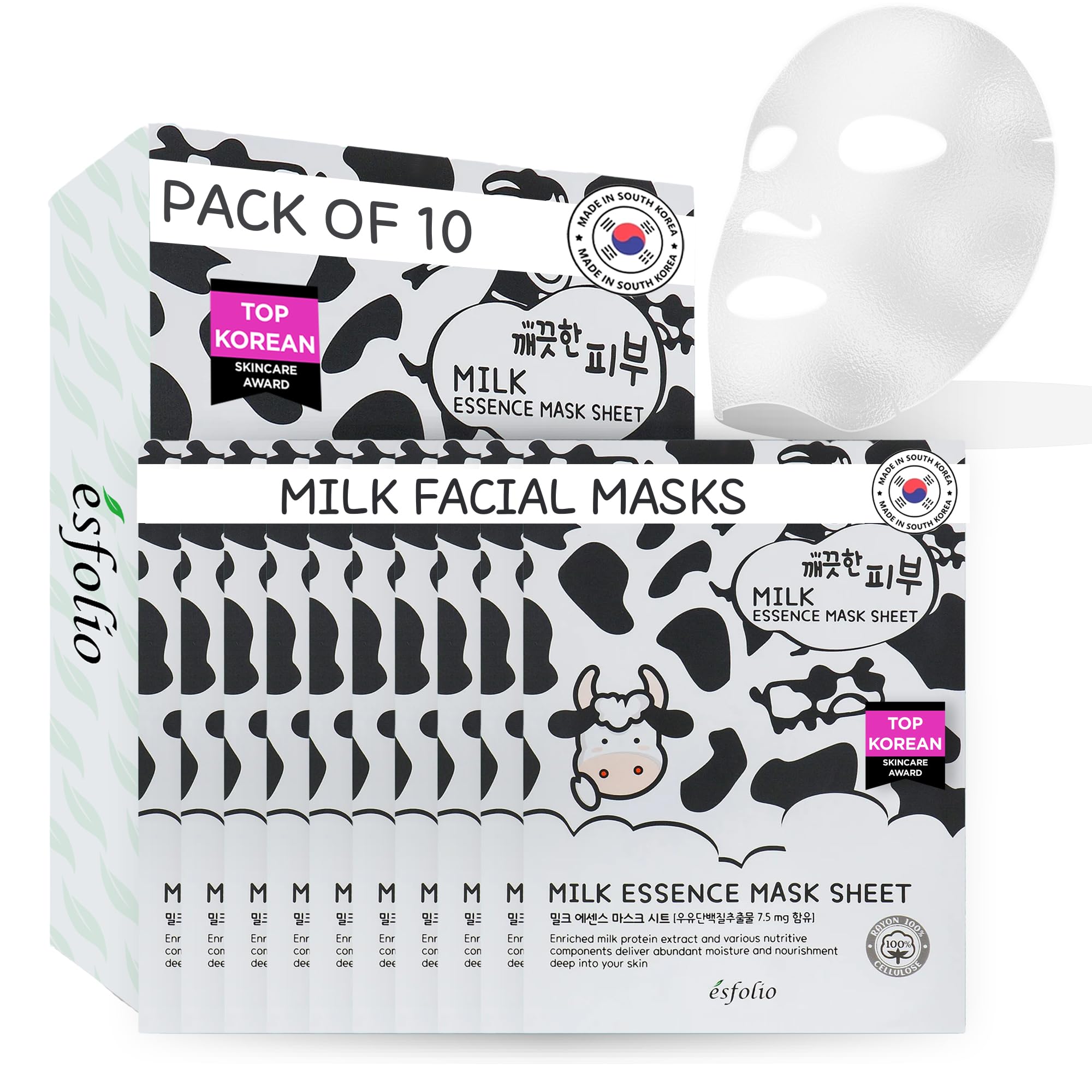 esfolio Volcanic Ash Face Mask – Deep Cleansing Korean Sheet - esfolio