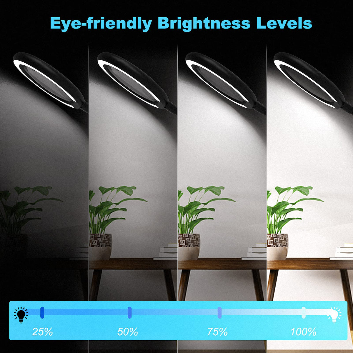 5X Rechargeable Magnifying Glass with Light and Stand Raweao - Raweao Official Imagery - 5