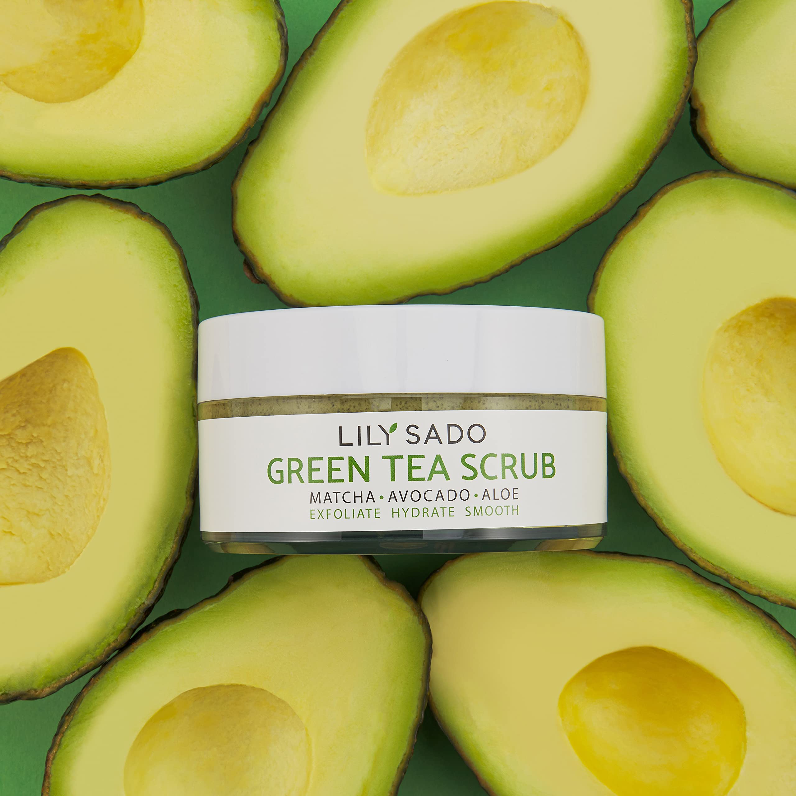 LILY SADO MATCHA ™ Sugar Facial Scrub - Best Daily Facial Exfoliating Cleanser - LILY SADO Official Product View 8