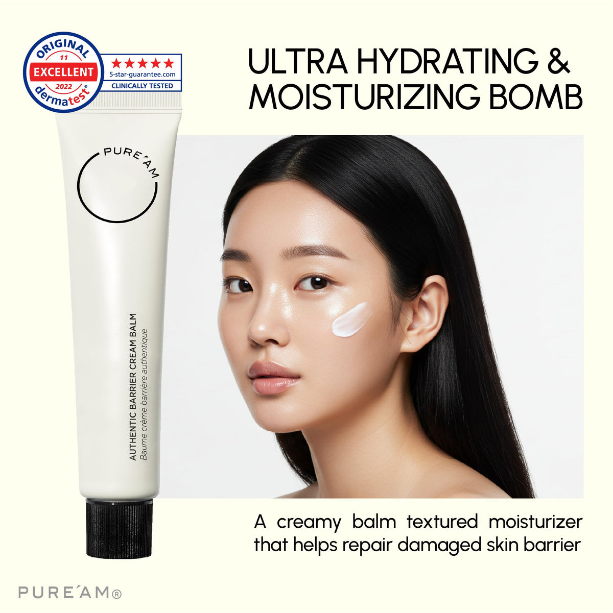 PURE AM Authentic Korean Barrier Cream Balm Moisturizer 2 5 - PURE'AM Official Imagery - 5