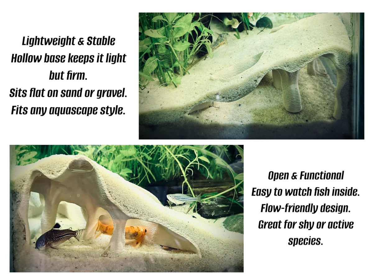 Aquarium Terrarium Corner Underground Cave Faux Mangrove - FROSTO Official Imagery - 6