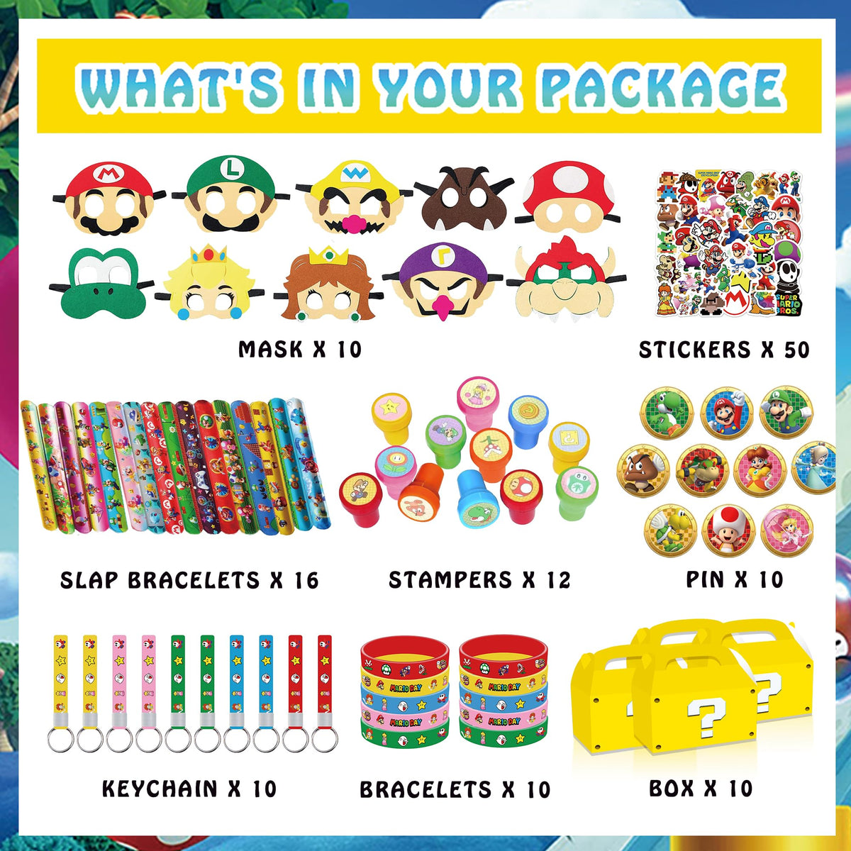127 PCS Birthday Party Favor Supplies Birthday Party - Hatraky Official Imagery - 4