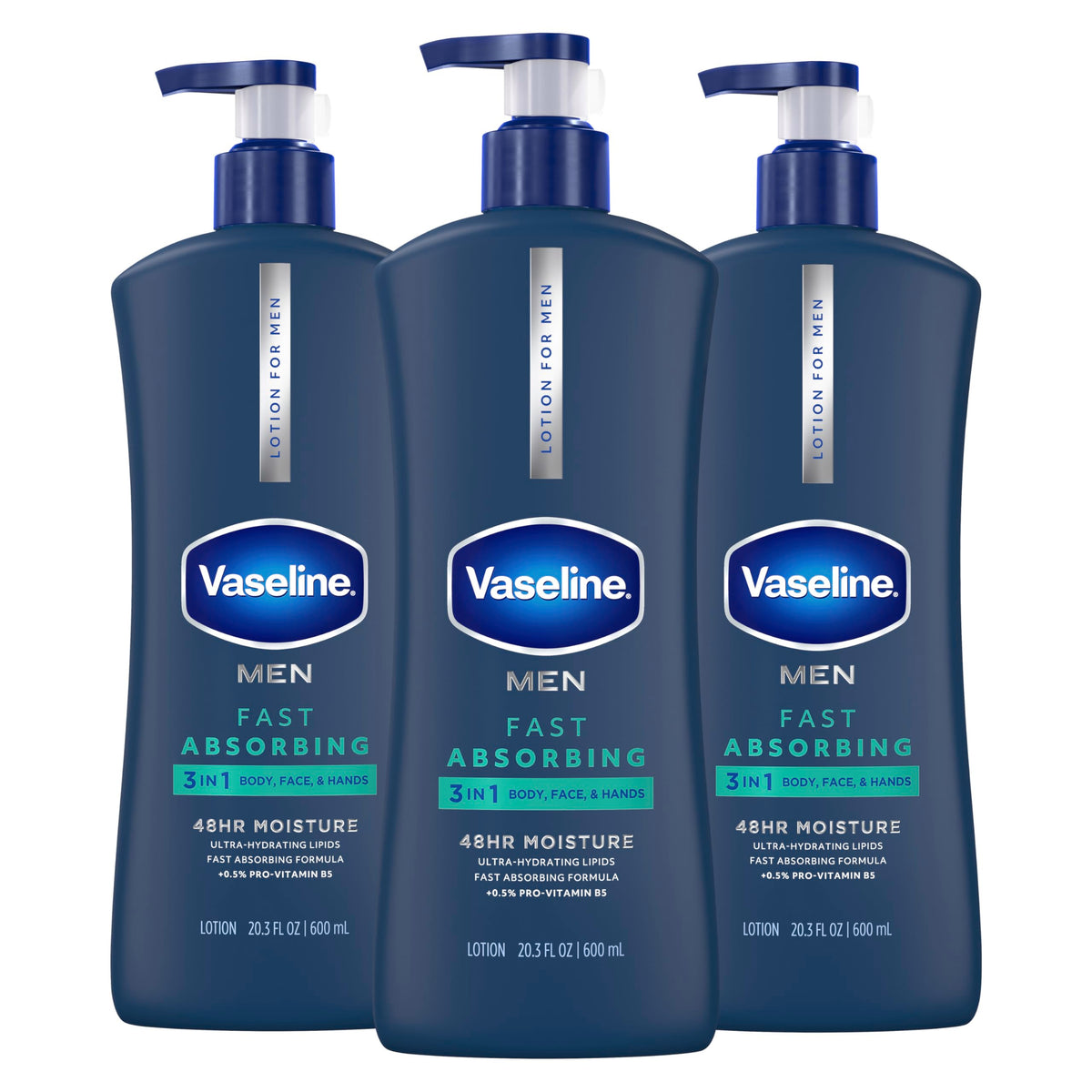 Vaseline Men Fast Absorbing 3in1 Hand Body Face Lotion 20 - Vaseline Official Imagery - 2