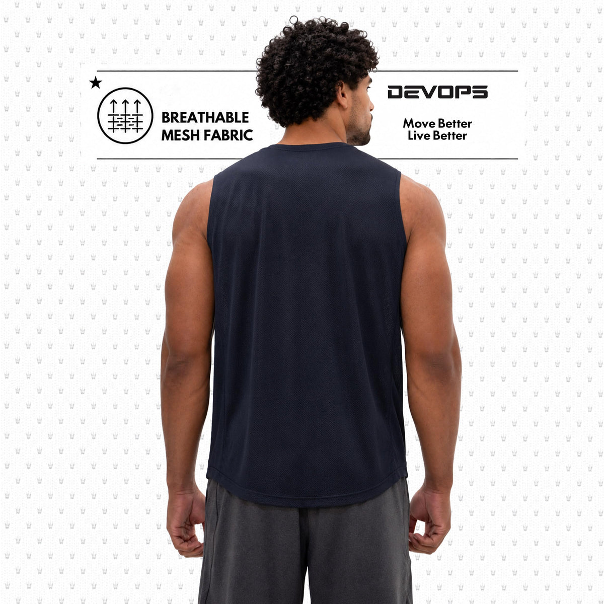 DEVOPS 3 Pack Men s Tank Tops Sleeveless Muscle Shirts Dry - DEVOPS Official Imagery - 6