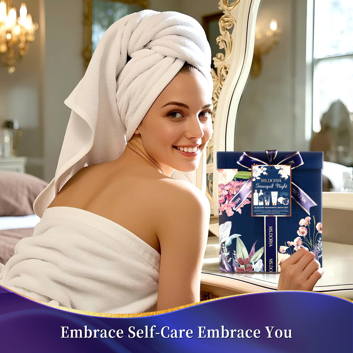 MS Dorya Women s Spa Gift Set Birthday Bath Body Care Kit - MS.DORYA Official Imagery - 3