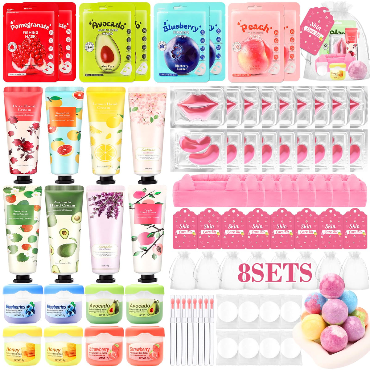 Ponhey 88 PCS Spa Party Supplies Spa Party Favors Include - Ponhey Official Imagery - 2