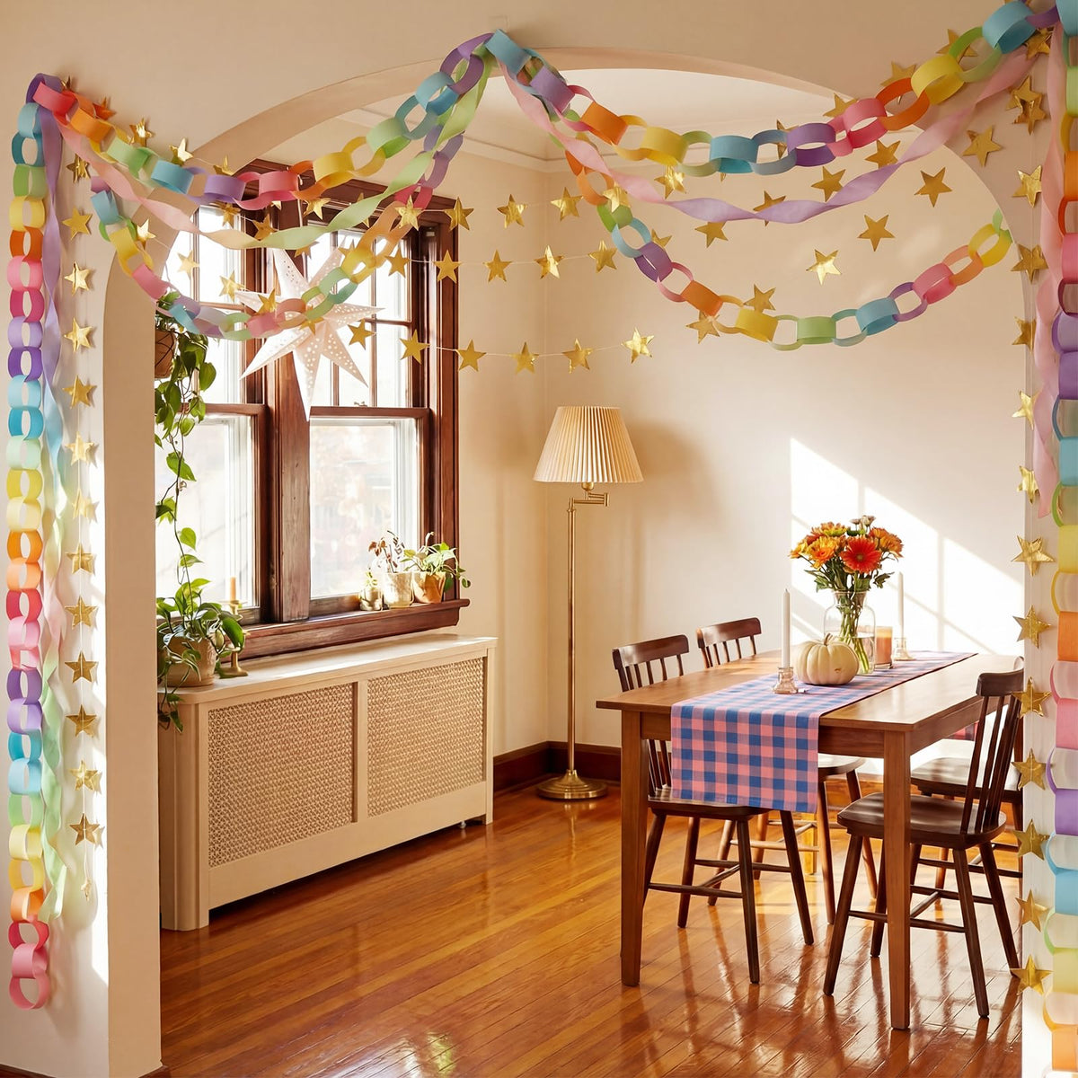 TaoBary Pastel Party Decorations 600 Sheet Paper Chain - TaoBary Official Imagery - 4
