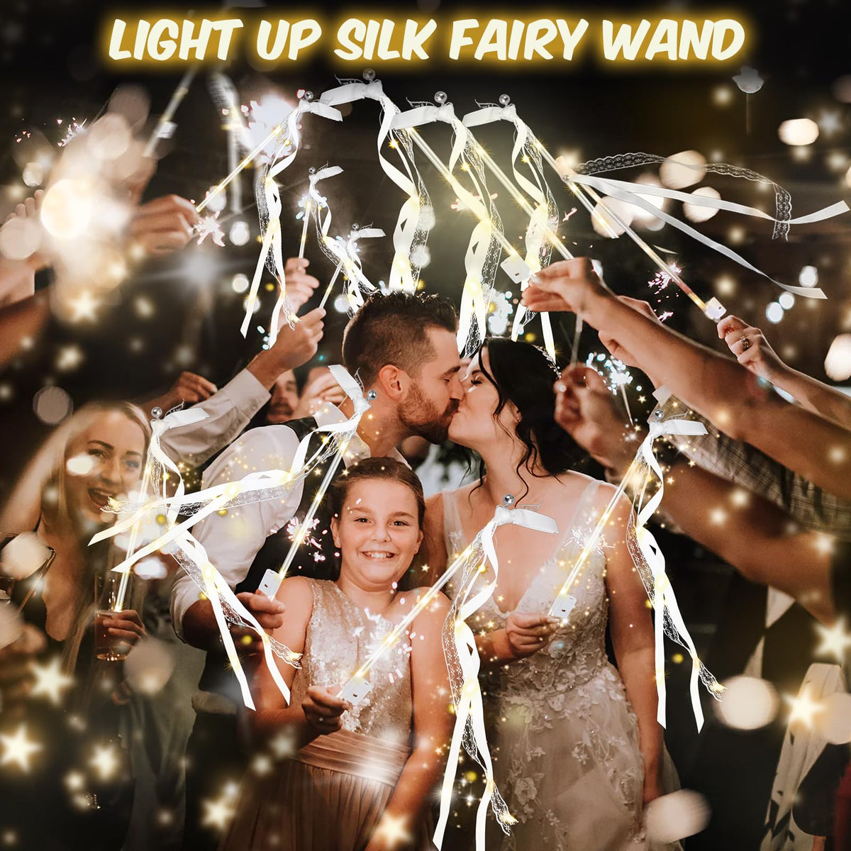 28PCS Light up Wands for wedding Wedding Wands Streamers - HONLYNE Official Imagery - 5
