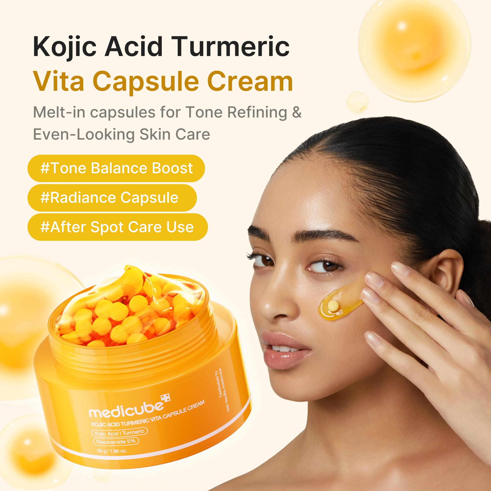 medicube Capsule Cream with Kojic Acid & Turmeric for Uneven Skin Tone - View 3