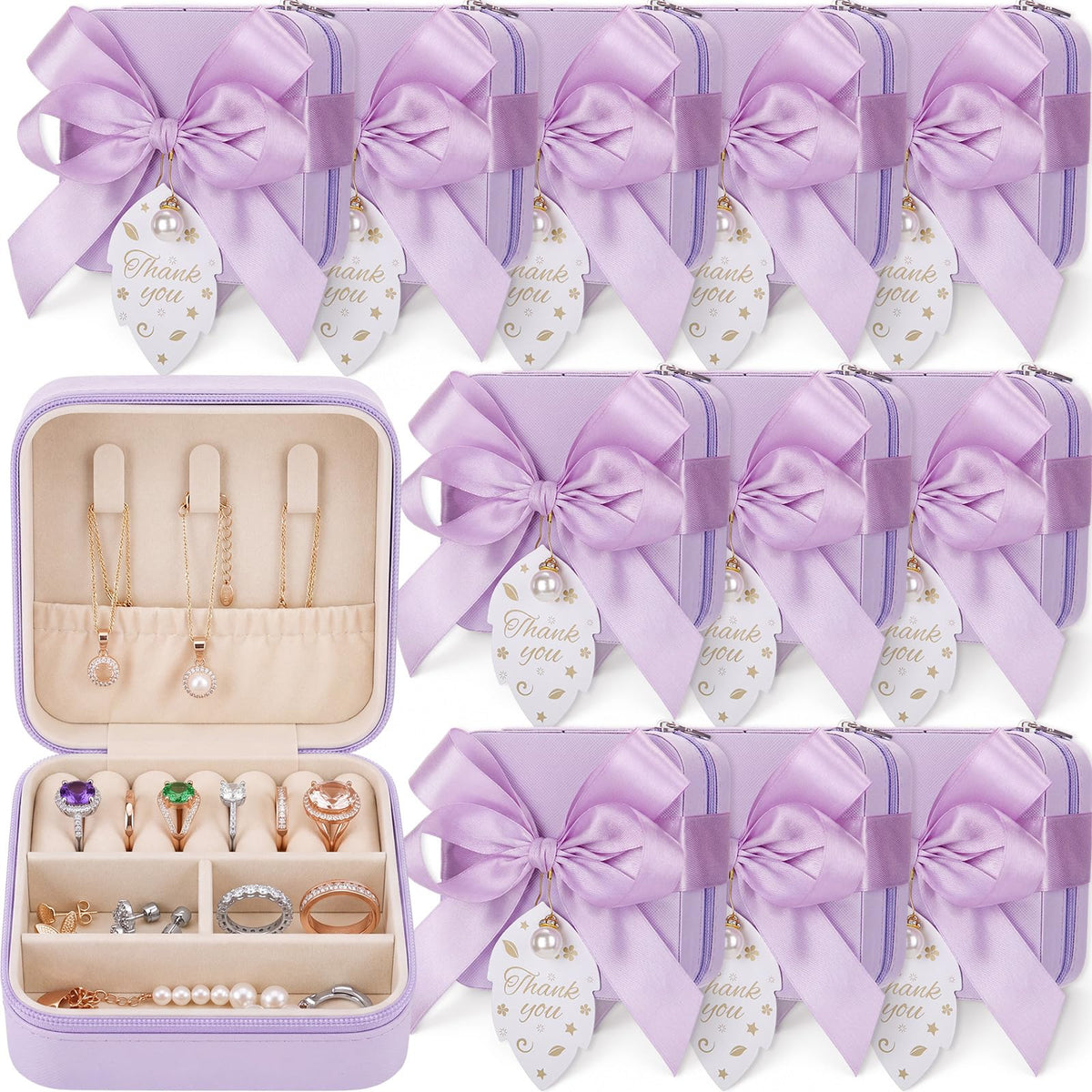 Nosiny Travel Jewelry Case Bulk Mini Bridesmaid Gifts - Nosiny Official Imagery - 2