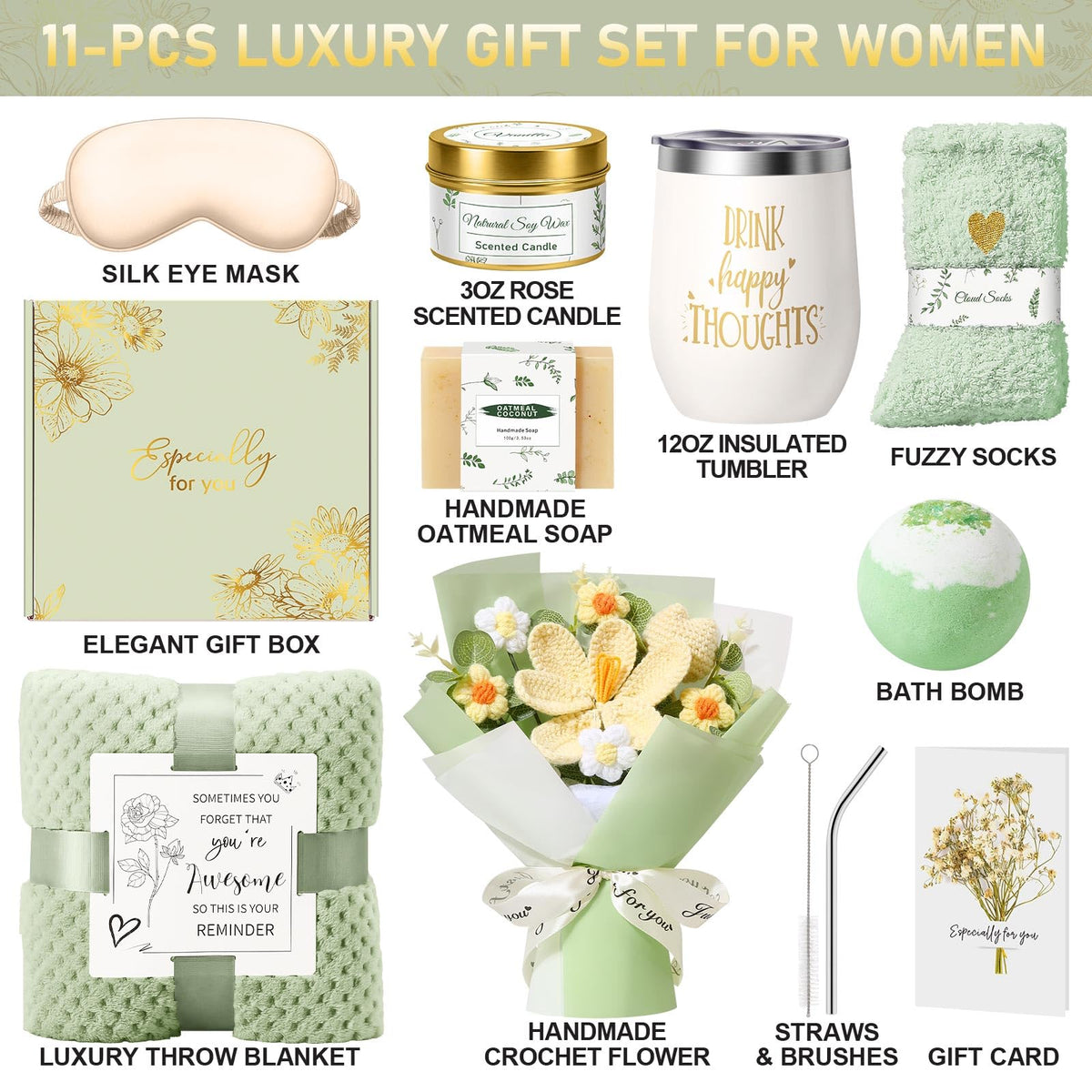 Birthday Gifts for Women Gift Baskets for Women Self Care - Oprever Official Imagery - 3