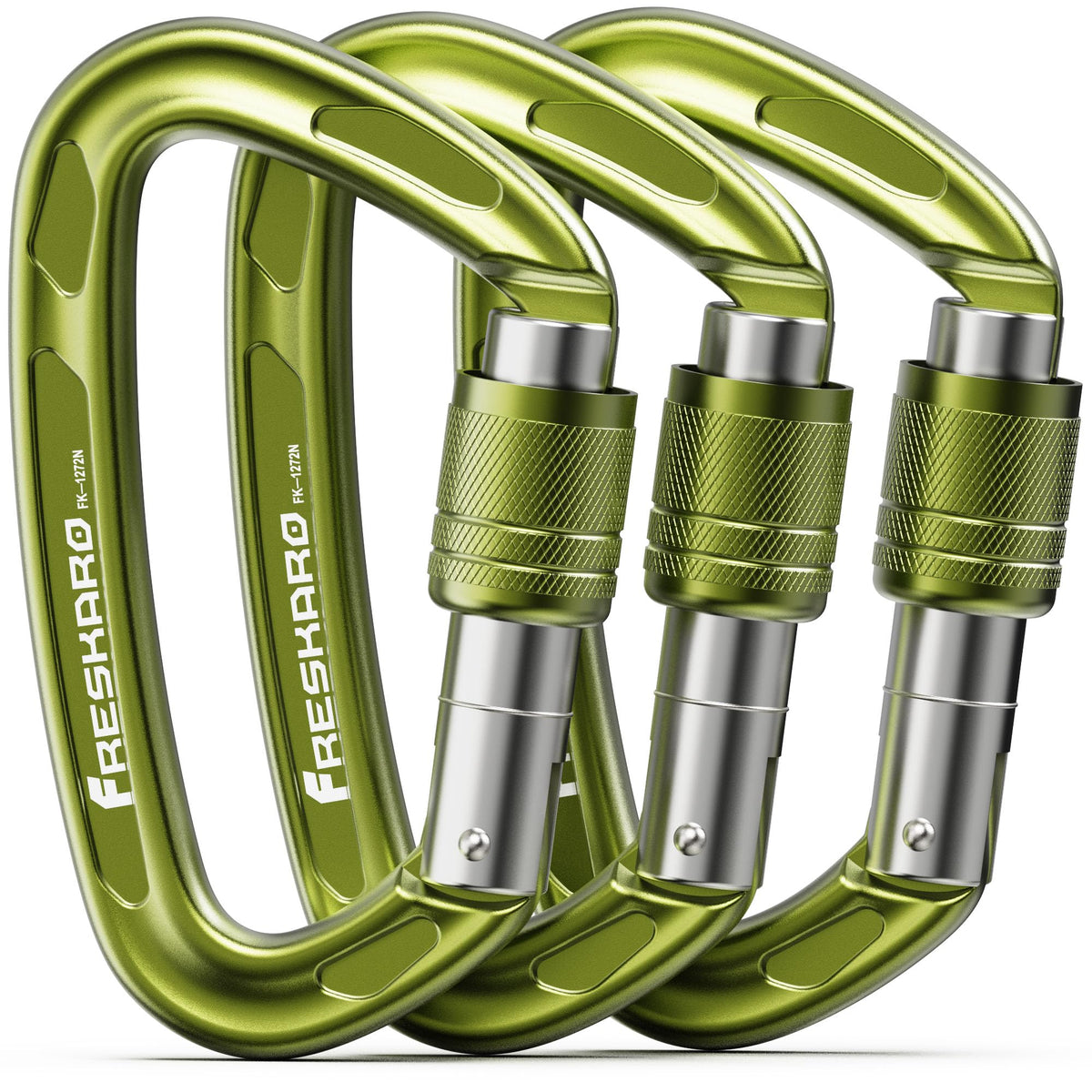 4inches 25kN 5621lbs Climbing Carabiners UIAA CE Certified - FresKaro Official Imagery - 2