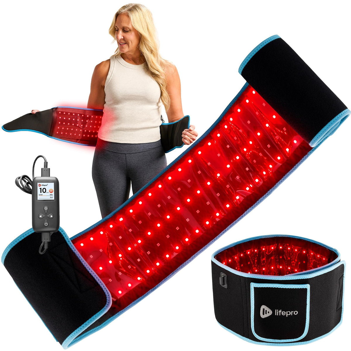 Lifepro Allevared Red Light Therapy Belt 105 Triple Chip LED - Premium Selection Official Imagery - 1