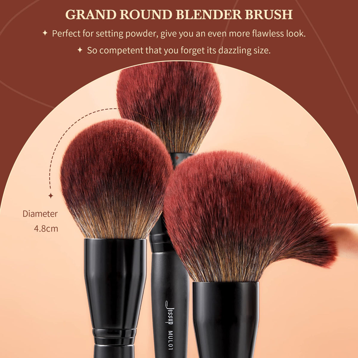 Jessup Full Makeup Brushes Set 13pcs Professional Vegan - Jessup Official Imagery - 6