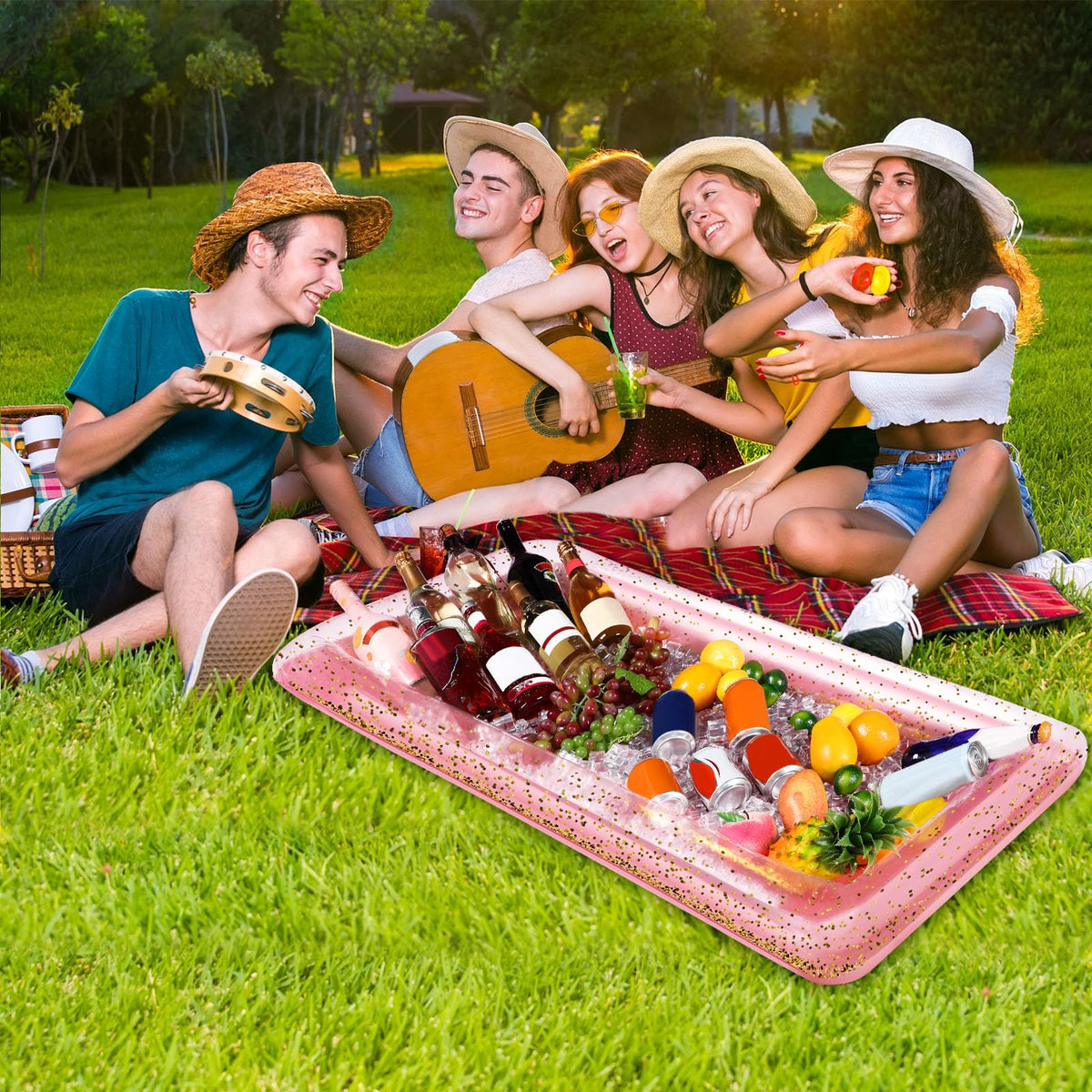 Poen 4 Pcs Inflatable Serving Bar Inflatable Food Cooler - Poen Official Imagery - 3