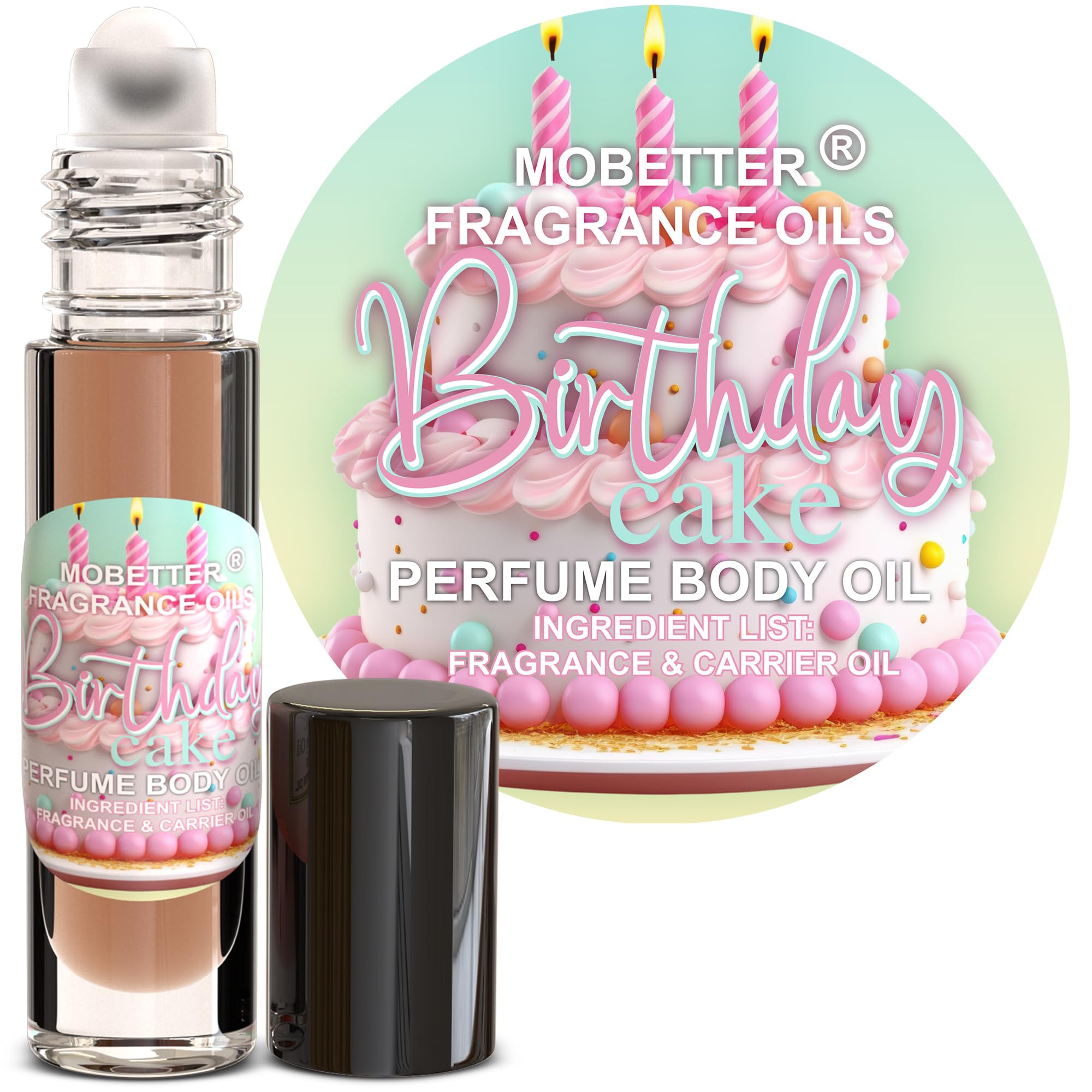 MOBETTER FRAGRANCE OILS Birthday Cake Perfume body oil fragrance - Product Imagery