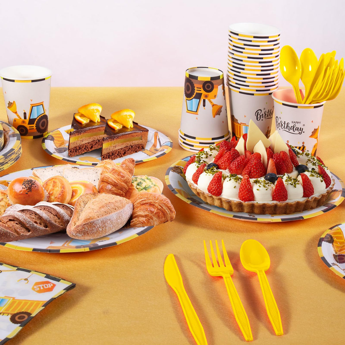 Cecnamt Construction Birthday Decorations 170 Pcs - Cecnamt Official Imagery - 5