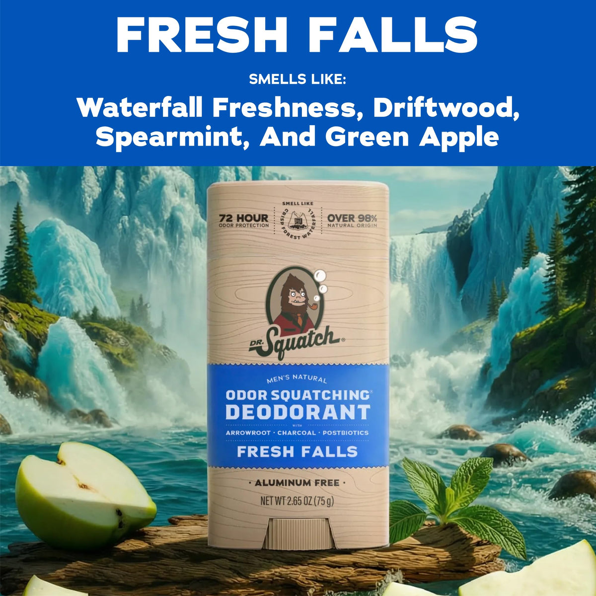 Dr Squatch Natural Men s Deodorant Aluminum Free Natural - Dr. Squatch Official Imagery - 5