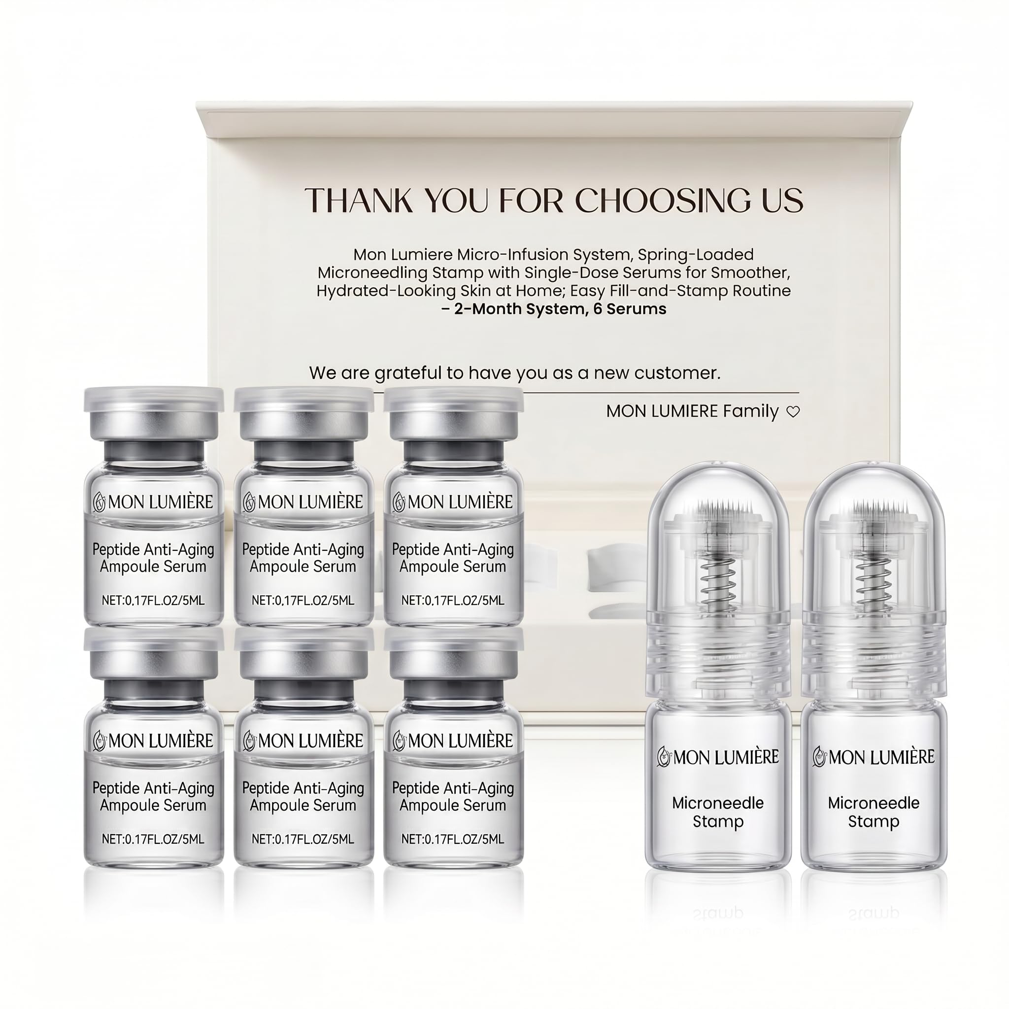 Mon Lumiere Micro Infusion System for Face – Gold Spring-Loaded - Mon Lumi&egrave;re