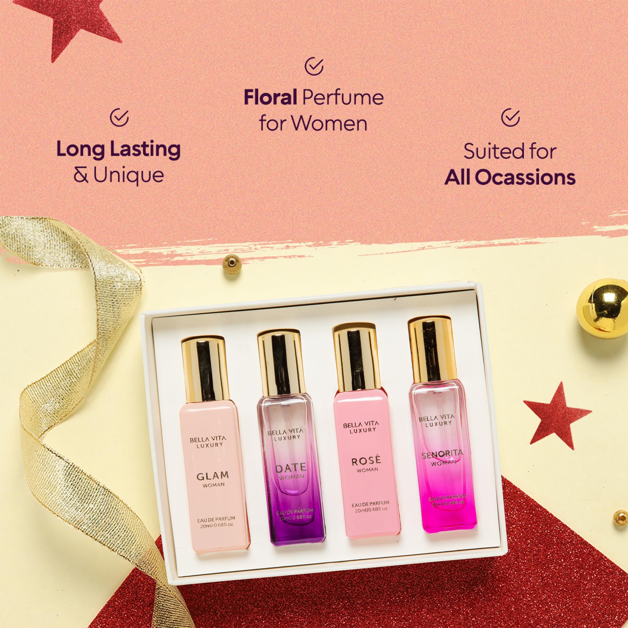 Bellavita Luxury Women s Perfume Gift Set with Rose Senorita - BELLAVITA Official Imagery - 5