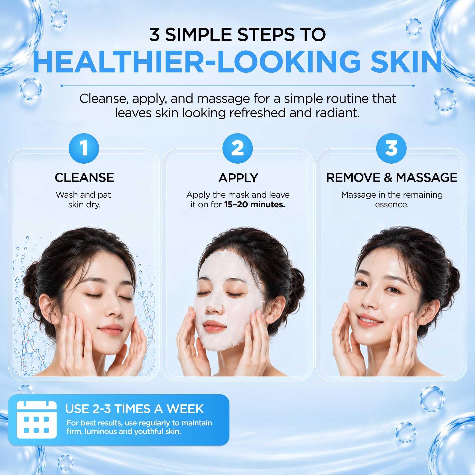 Retinol Hyaluronic Acid Firming Face Mask Dermatologist - Azure Cosmetics Official Product Imagery - 6