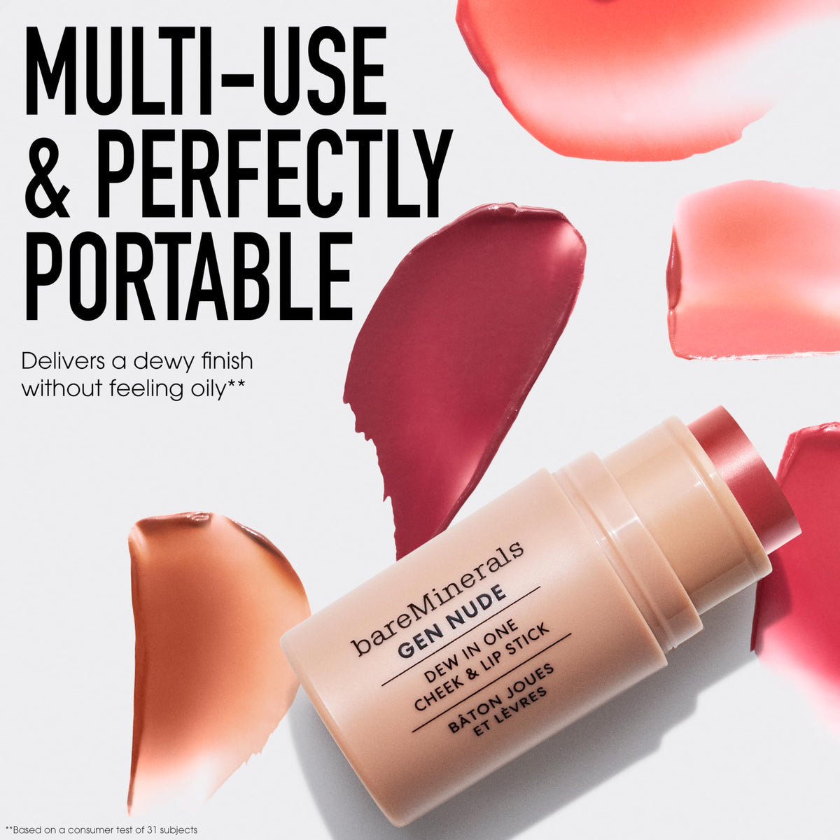 bareMinerals Gen Nude Dew in One Cheek Lip Stick 4 5g - Premium Selection Official Imagery - 8