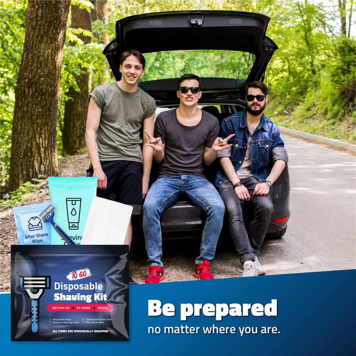 On the Go Shaving Kit Disposable Razor Shaving Cream - pH Advantage Official Imagery - 6