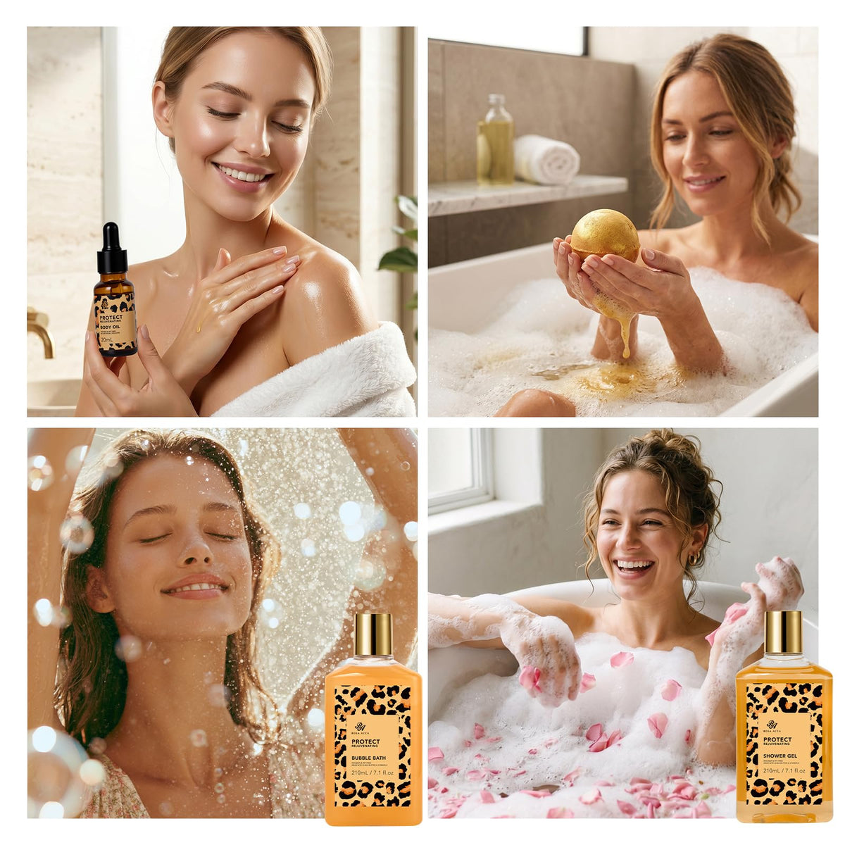 Gifts for Women Honey Almond 32 Pcs Bath Body Gifts Basket - RA ROSA ACCA Official Imagery - 6