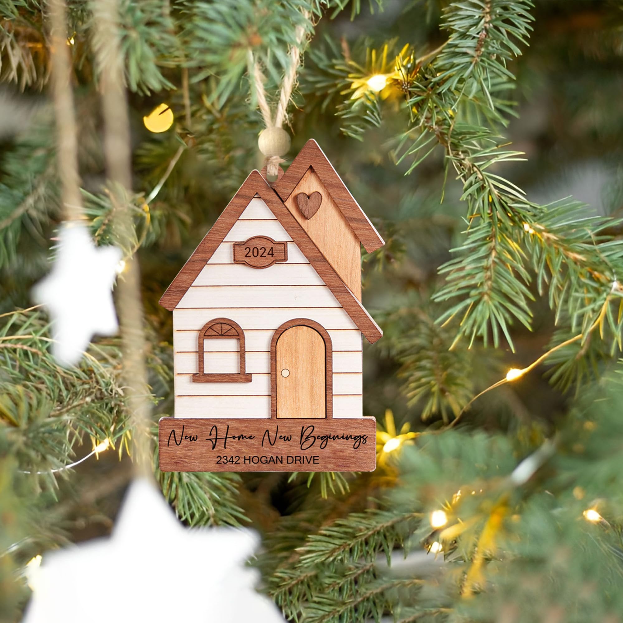 Our First Home Christmas Ornament, Agent Closing Gift for - Product Imagery