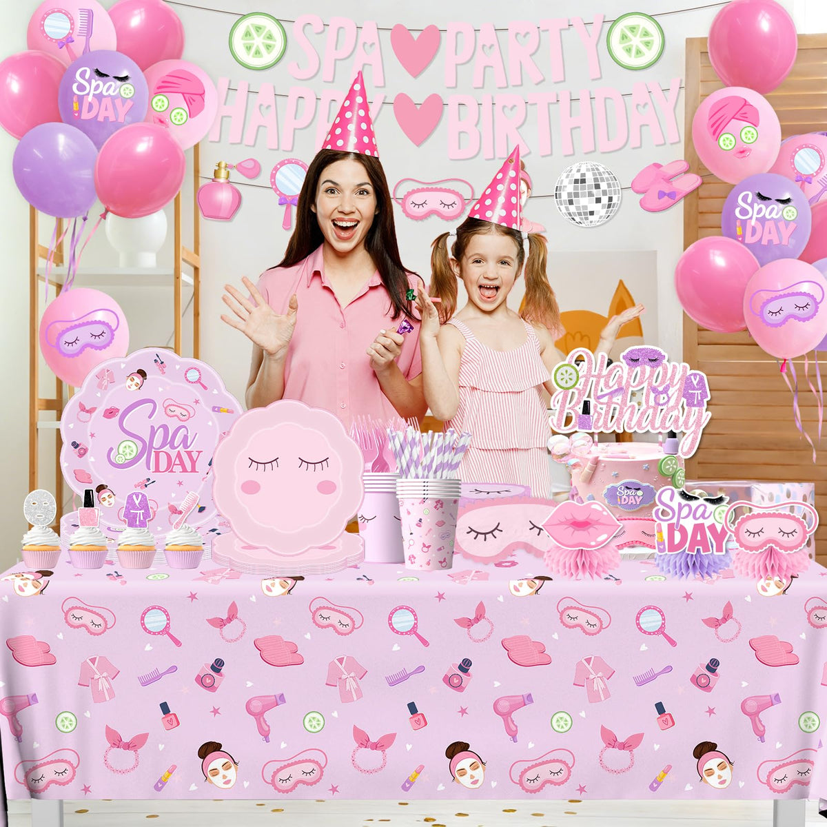 Spa Party Supplies for Girls - MUXJEQA Official Imagery - 3