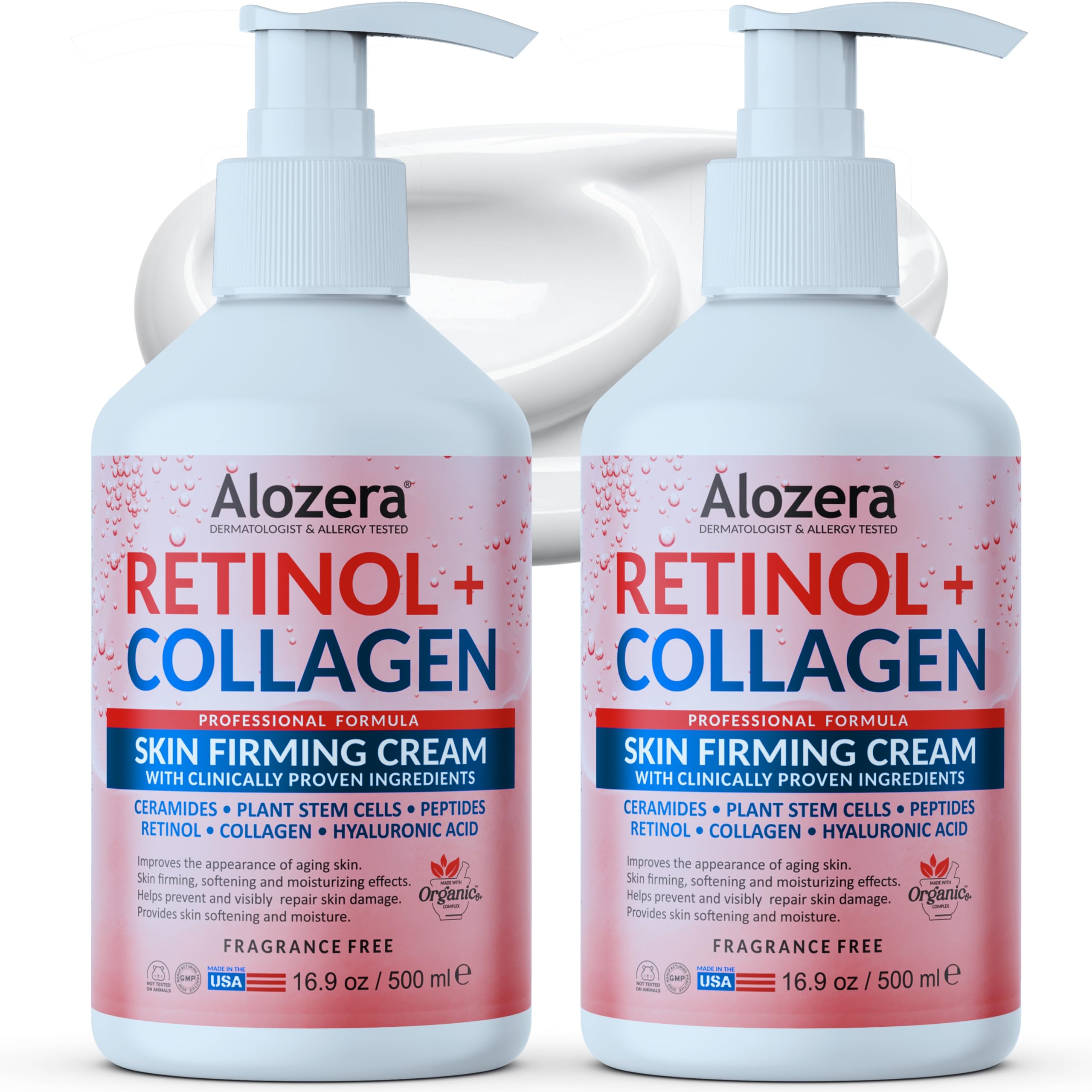 Firming Anti Aging Body Lotion Retinol Collagen 16 9 oz 2 - Alozera Official Imagery - 2