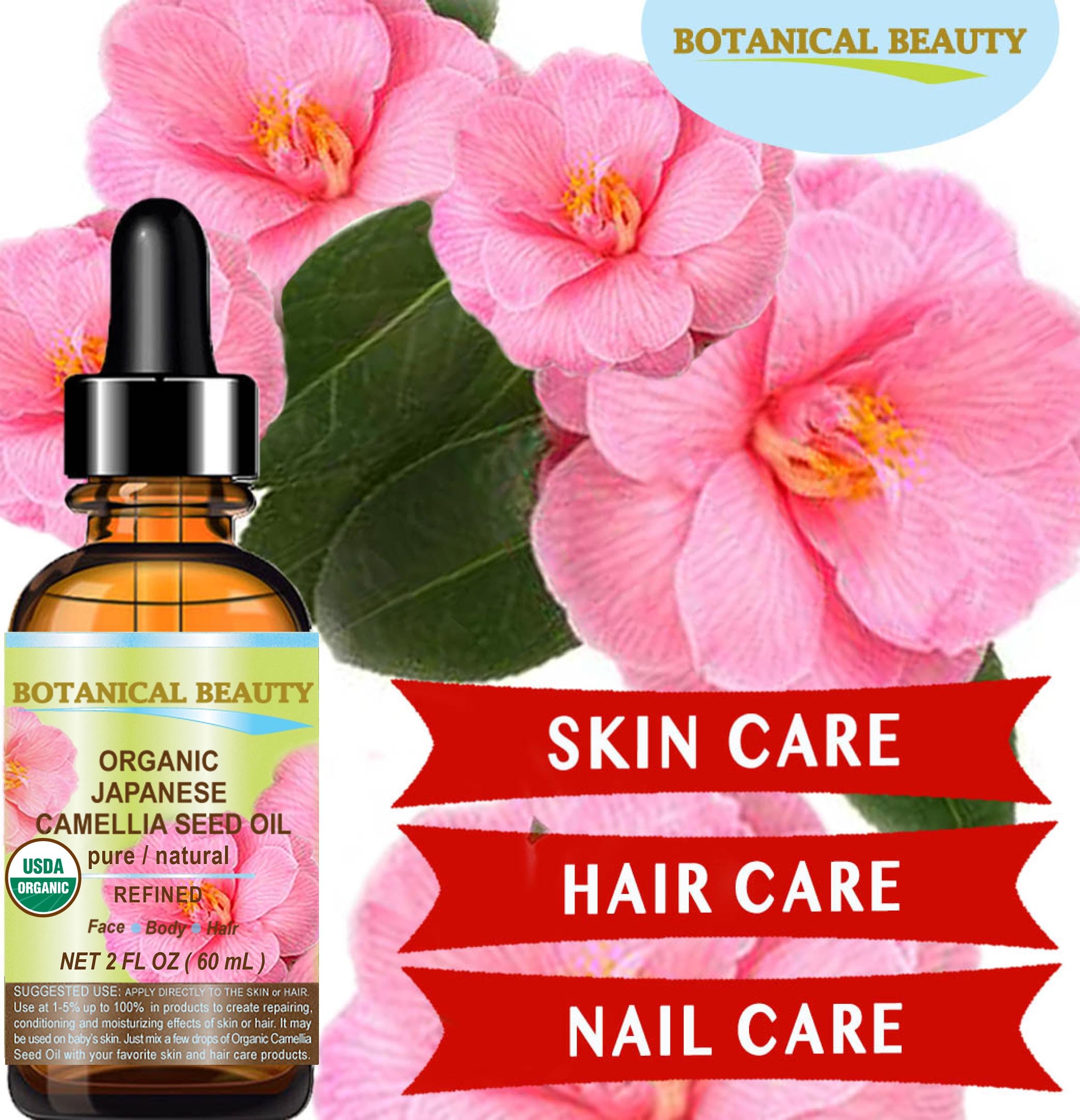Botanical Beauty Japanese ORGANIC CAMELLIA Seed Oil. 100% Pure - Botanical Beauty