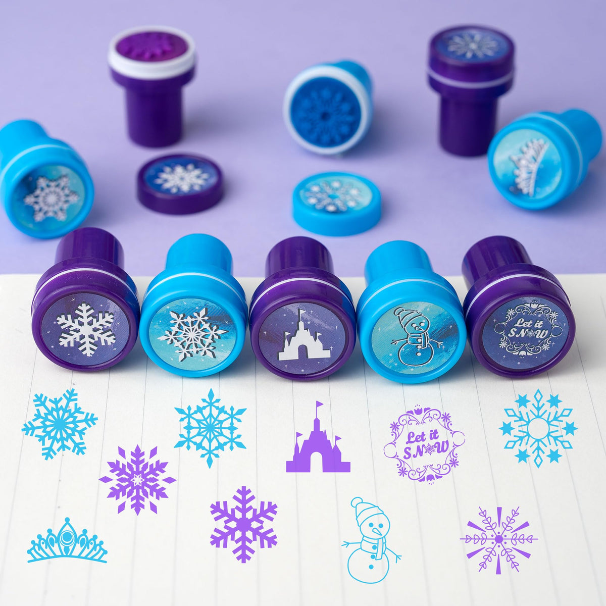 DMIGHT 130PCS Frozen Party Favors for Girls Winter Birthday - DMIGHT Official Imagery - 6
