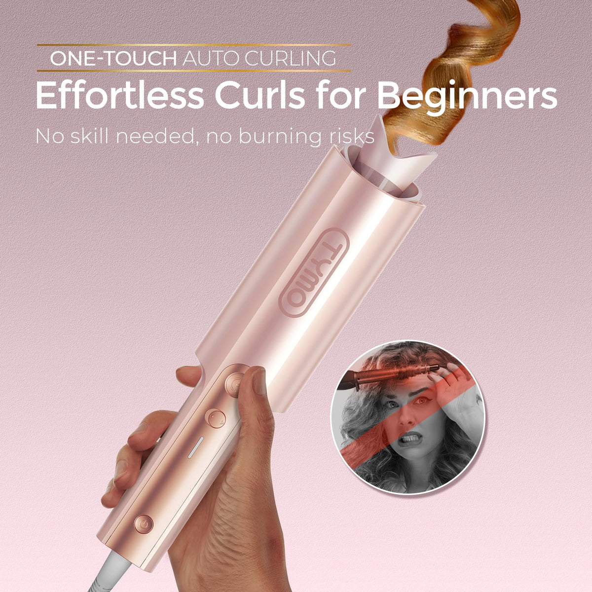 TYMO CurlPro Plus Automatic Rotating Curling Iron - TYMO Official Imagery - 3