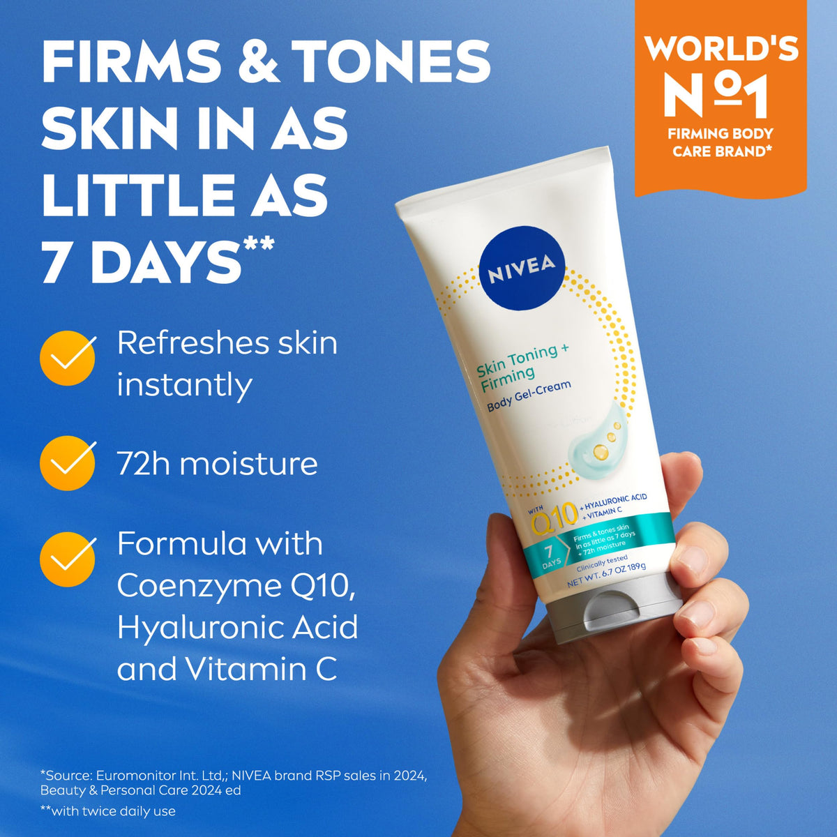 NIVEA Skin Firming Body Lotion and Gel Cream Variety Set 2 - NIVEA Official Imagery - 6