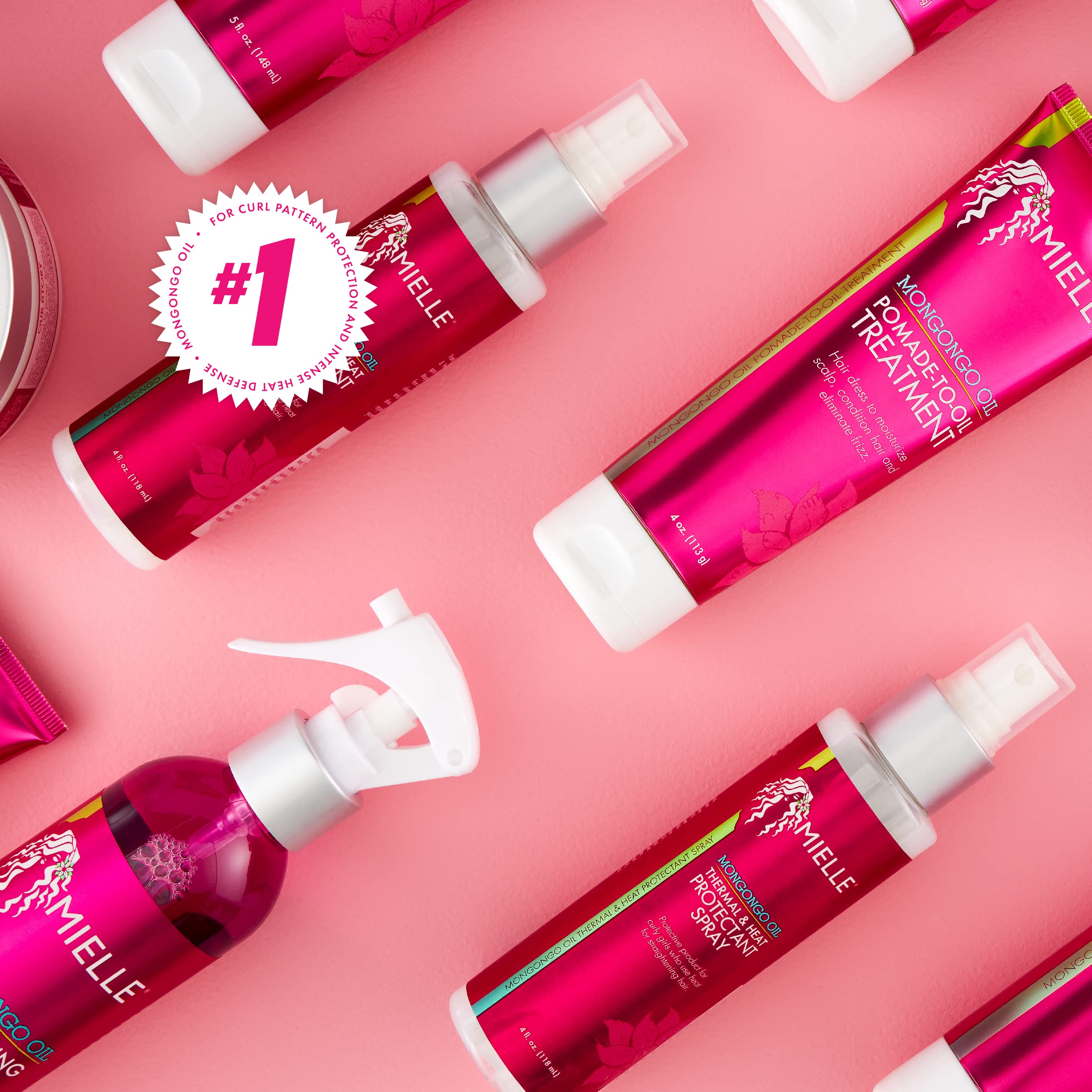 Mielle Organics Mongongo Oil Thermal & Heat Protectant Spray, Protects Hair - Mielle Organics Official Product View 7